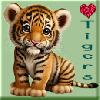 Love Tigers Stamp