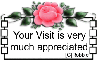 your visit is very much appreciated. - by Robbie