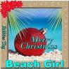 Merry Christmas Beach Girl