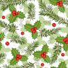 Holly Christmas background