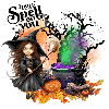 I PUT A SPELL ON YOU - WITCH BROWN HAIR HALLOWEEN