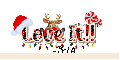 Tyla - I Love It Christmas Reindeer Santa Lights Peppermint