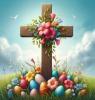 Easter Cross Background