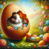 Bunny in an egg shell