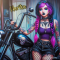 Goth biker - Marika