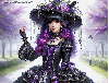 Victorian Girl  purple