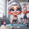 Grannie at the gym