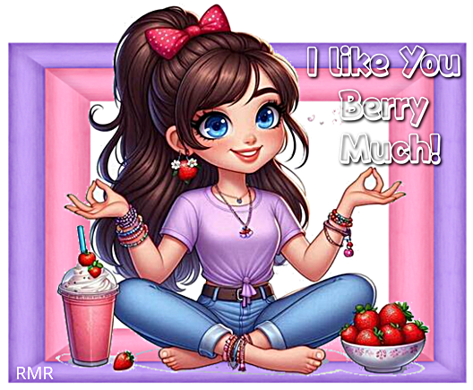 I like you Berry Much - by Robbie (in Glitter Text)